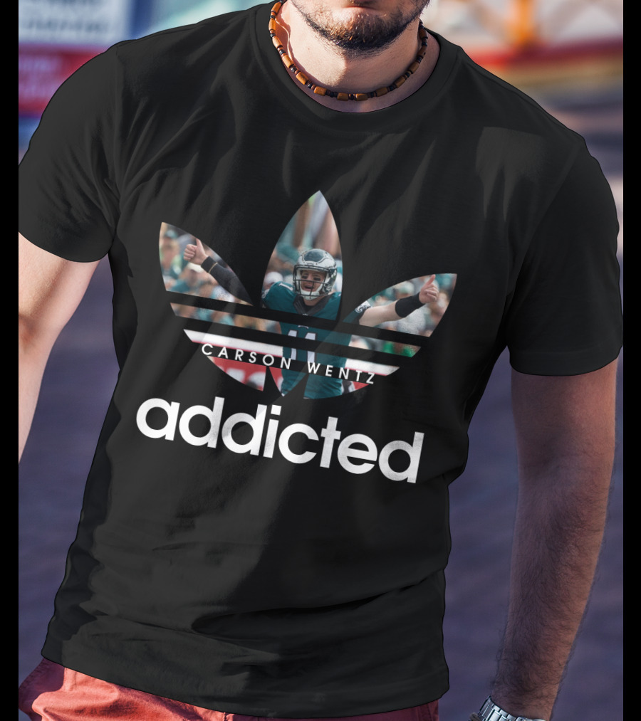 Philadelphia Eagles Carson Wentz Addicted Nfl T-Shirt