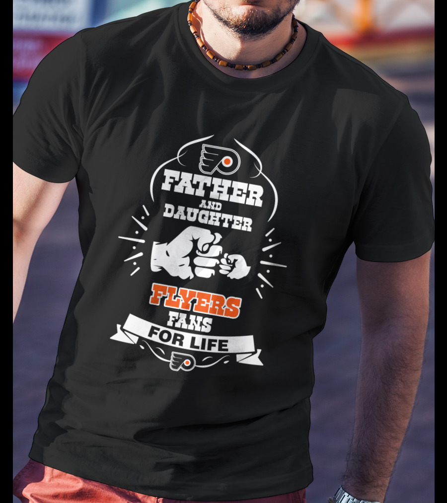 Father And Daughter Flyers Fans For Life T-Shirt
