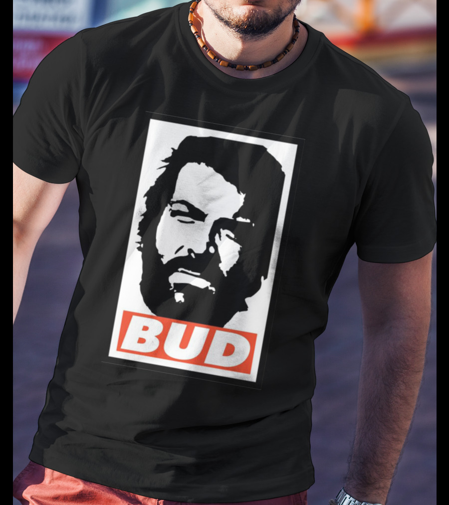 Bud Spencer Tribute Graphic Blockface T-Shirt