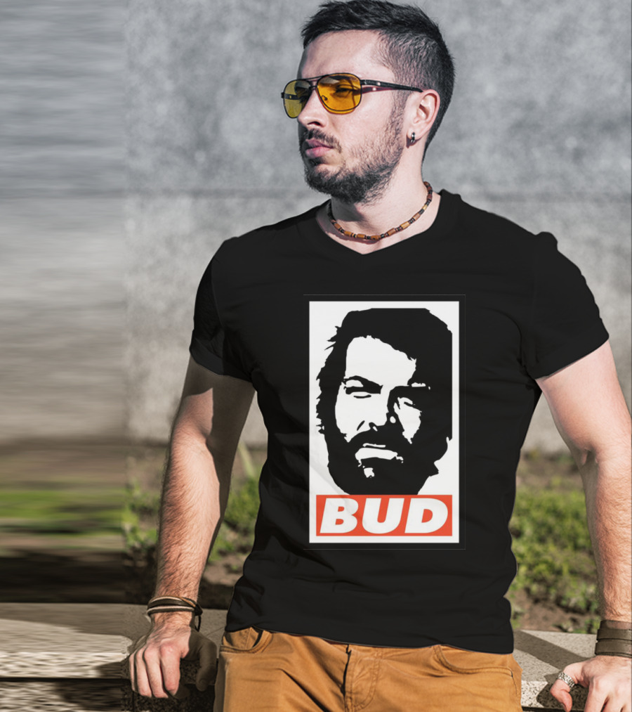 Bud Spencer Tribute Graphic Blockface T-Shirt