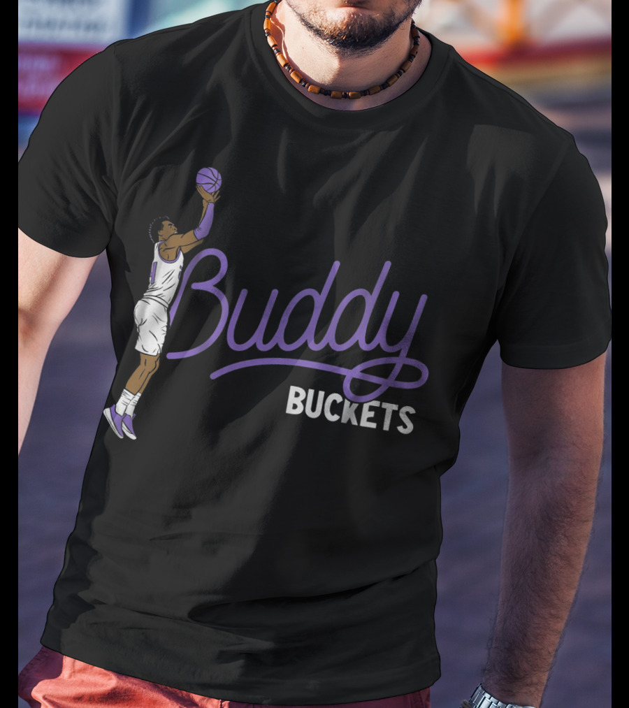 Buddy Buckets Basketball Player Jump Shot Iconic T-Shirt