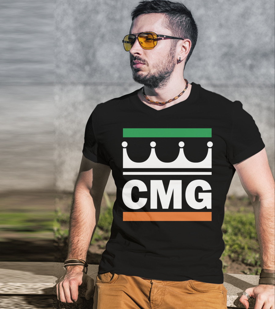 CMG Logo Irish Flag Colors Crown Symbol Conor McGregor GMG T-Shirt