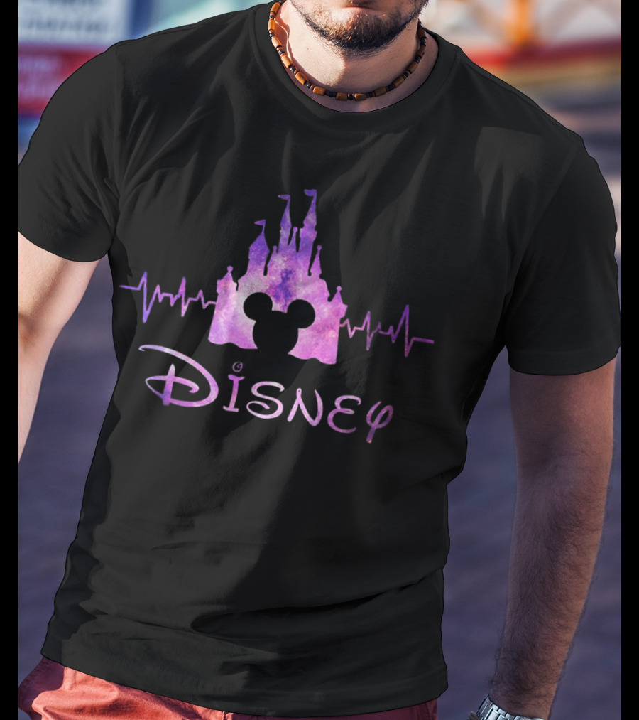 Disney Mickey Castle Heartbeat T-Shirt