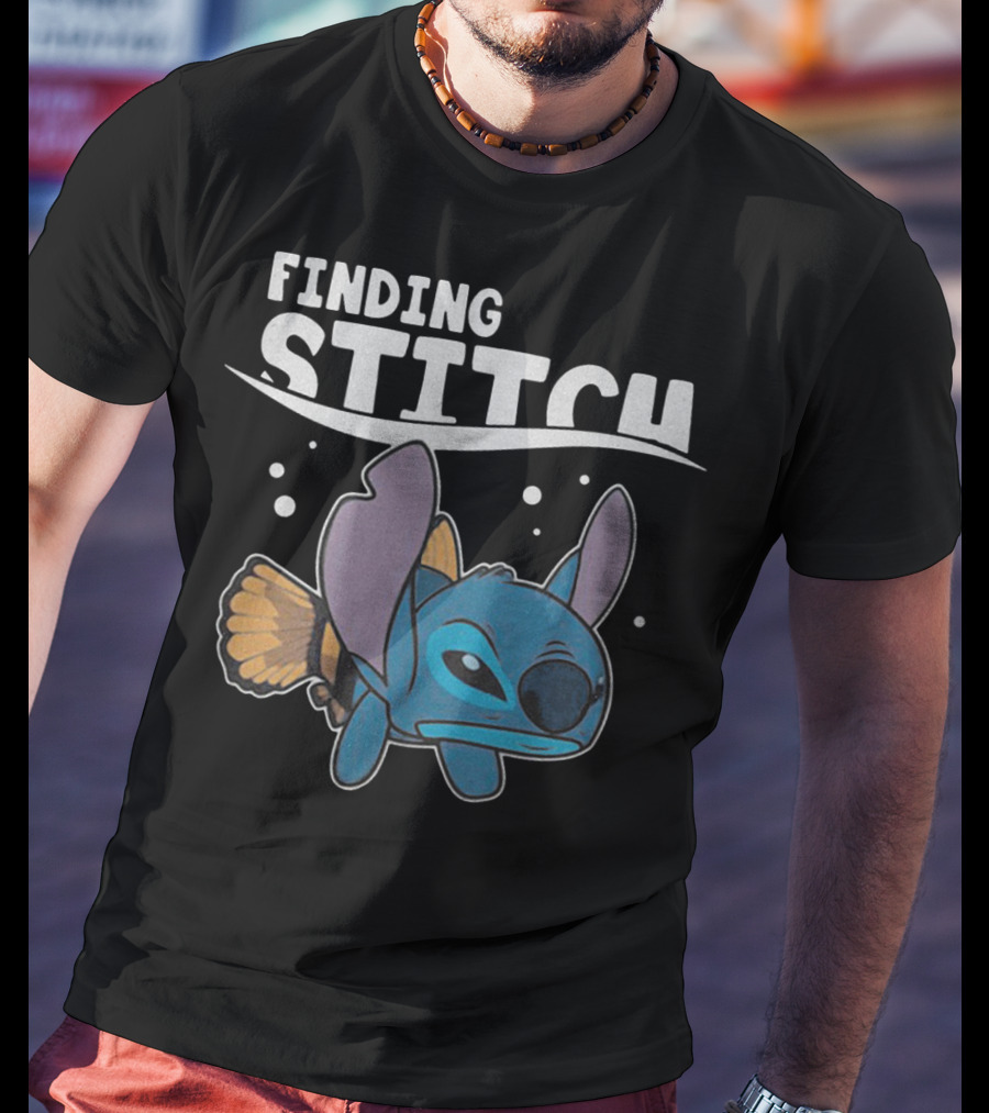 Finding Stitch Parody With Fish Imagery And Underwater T-Shirt