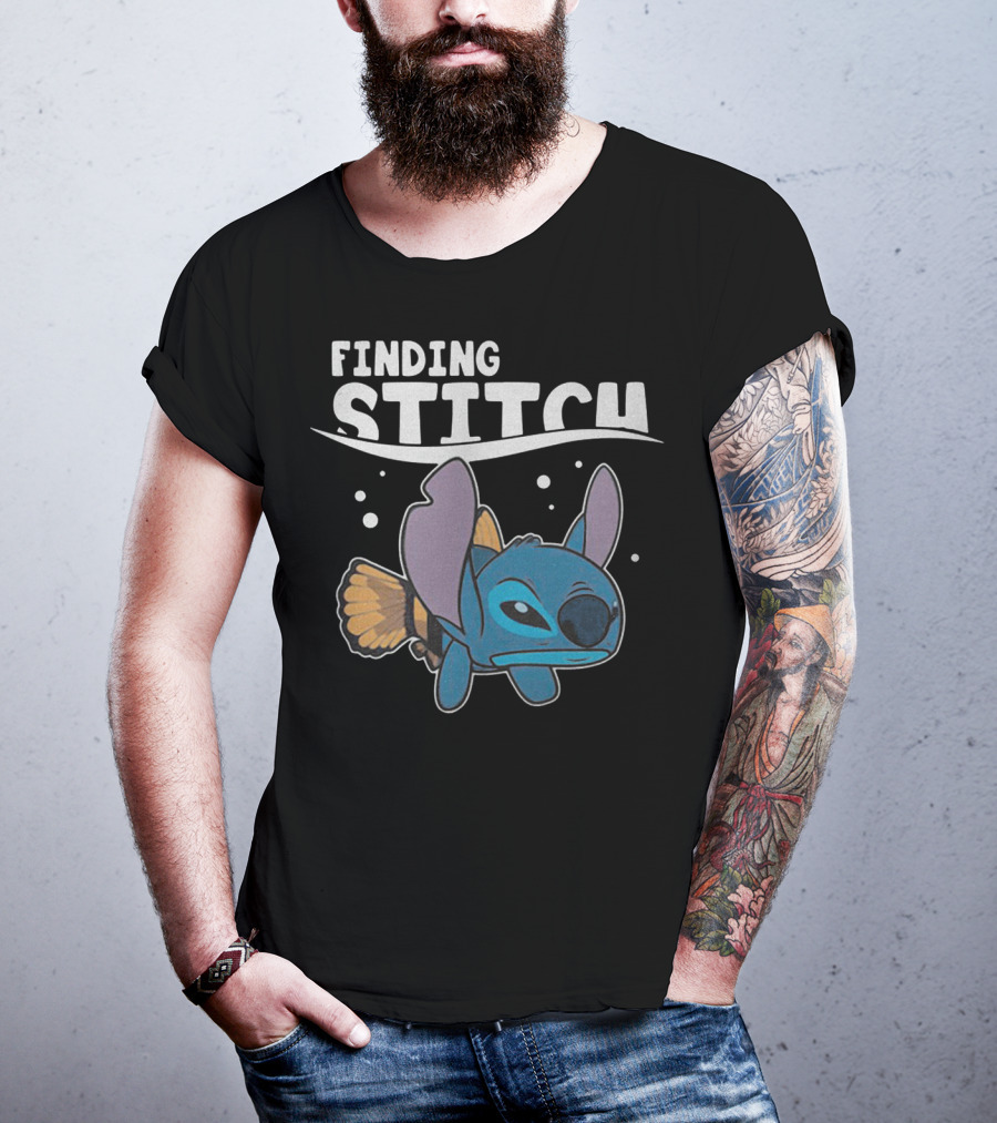 Finding Stitch Parody With Fish Imagery And Underwater T-Shirt