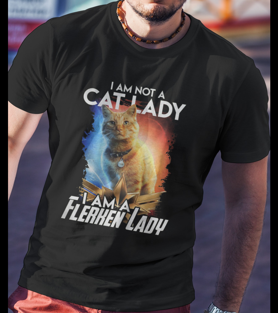 I Am Not A Cat Lady I Am A Flerken Lady Goose Cat T-Shirt