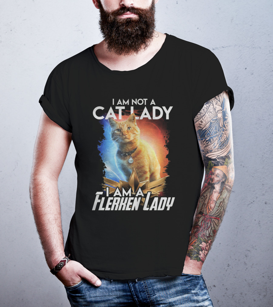 I Am Not A Cat Lady I Am A Flerken Lady Goose Cat T-Shirt