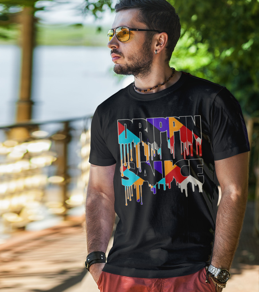 Jordan 9 Drippin Sauce Dream It Do It Bold Multicolor Drip T-Shirt
