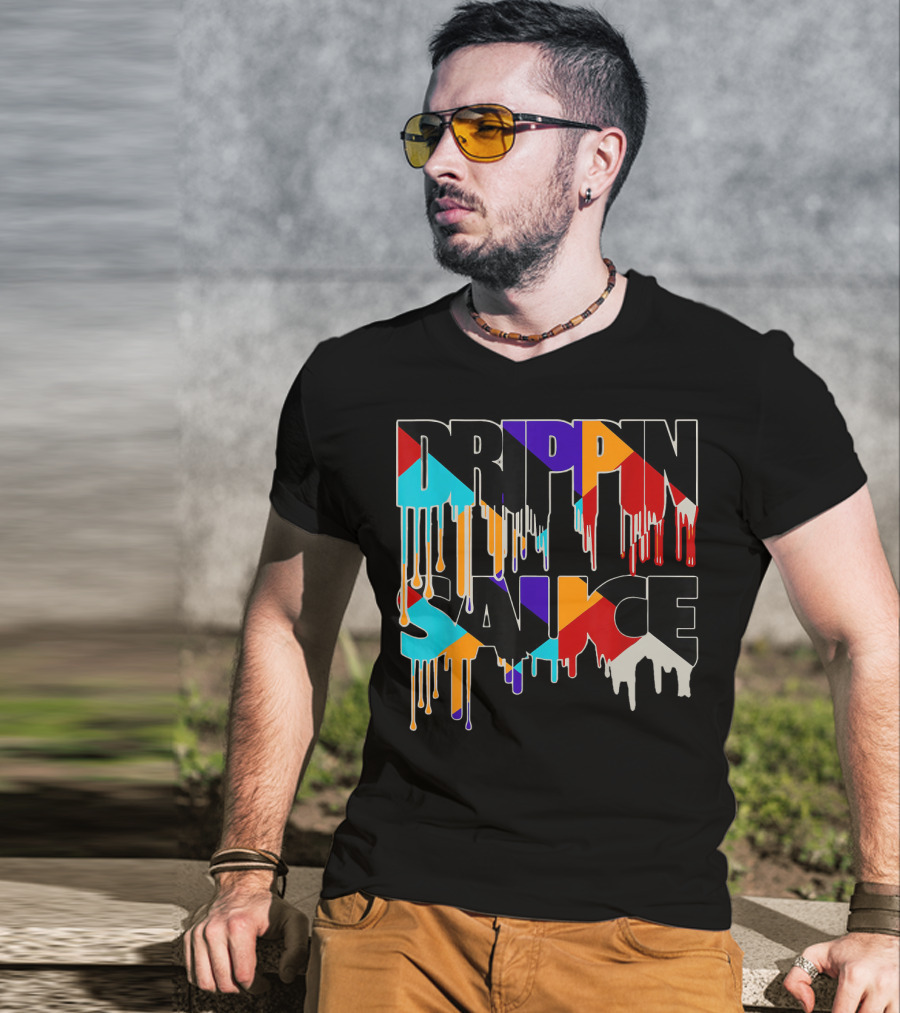 Jordan 9 Drippin Sauce Dream It Do It Bold Multicolor Drip T-Shirt