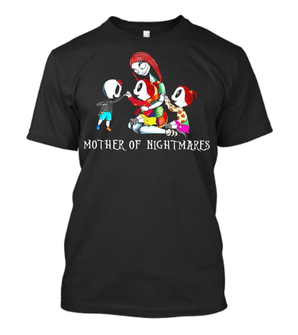 Mother Of Nightmares Sally With Skeleton Children T-Shirt