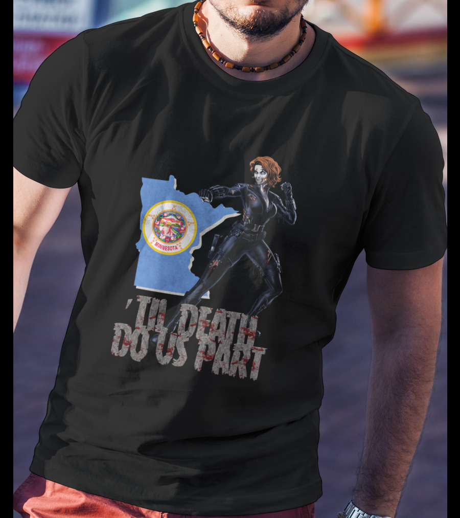 Minnesota Black Widow 'Til Death Do Us Part T-Shirt