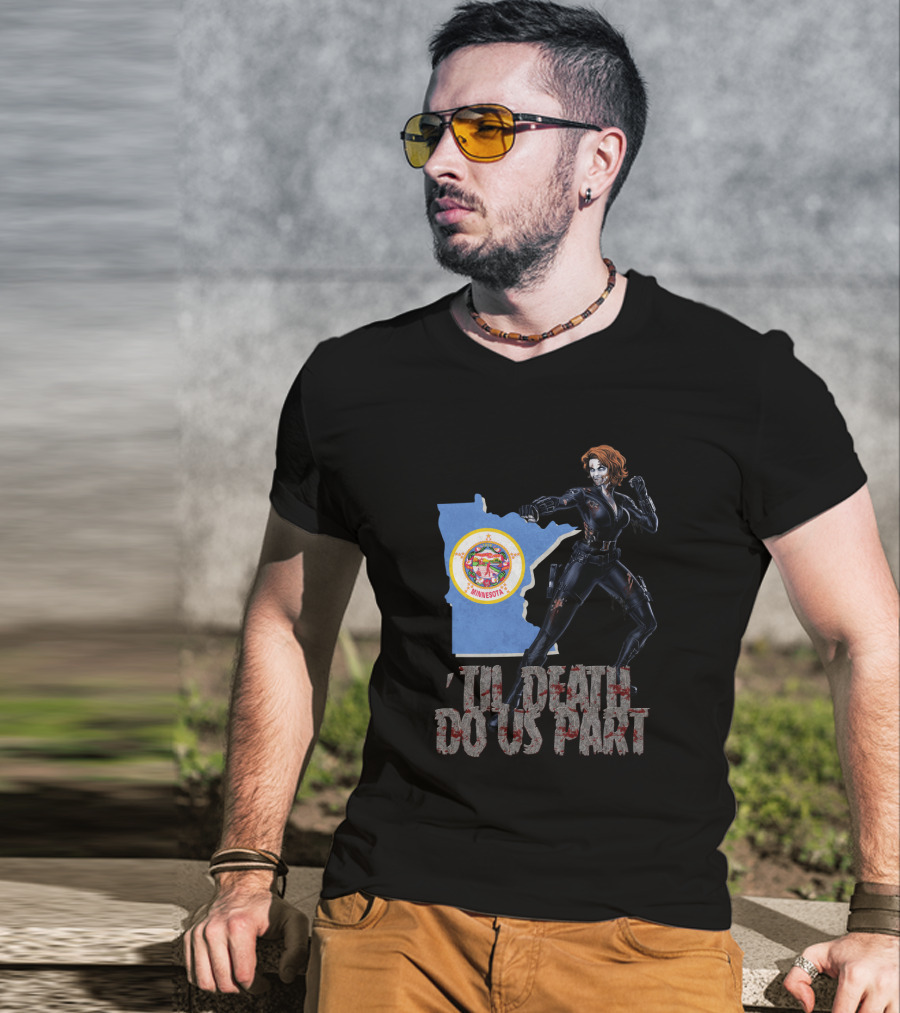Minnesota Black Widow 'Til Death Do Us Part T-Shirt