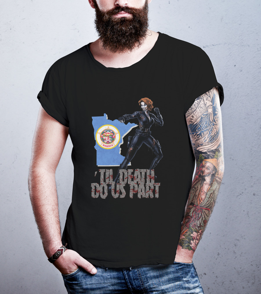 Minnesota Black Widow 'Til Death Do Us Part T-Shirt