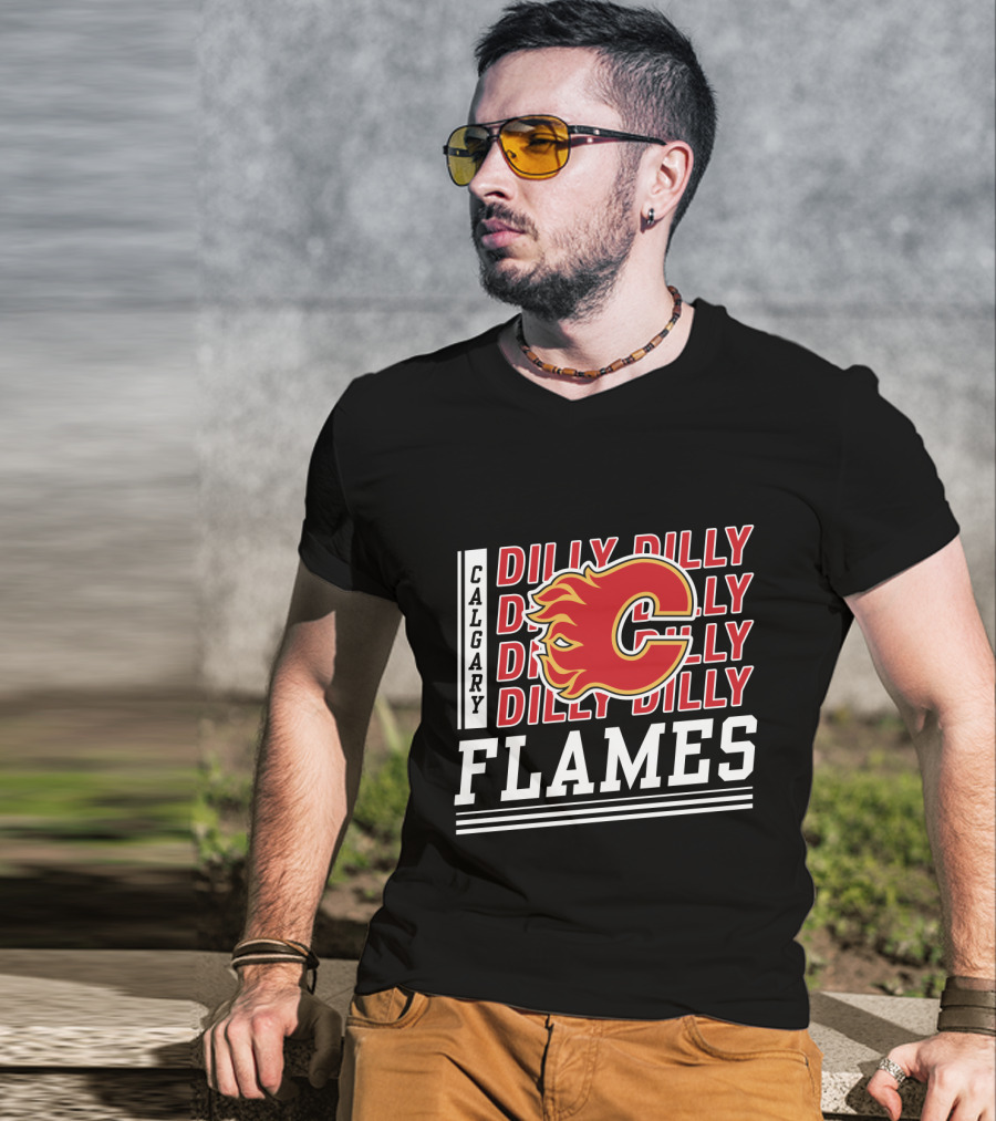 Calgary Flames Dilly Dilly Hockey Fan T-Shirt