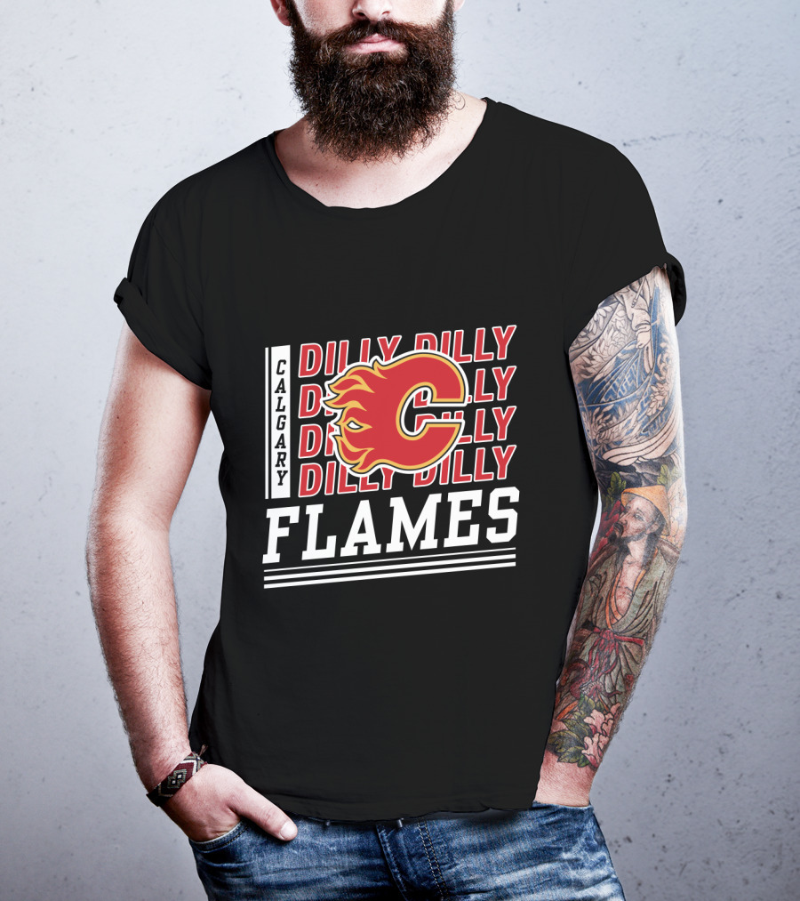 Calgary Flames Dilly Dilly Hockey Fan T-Shirt