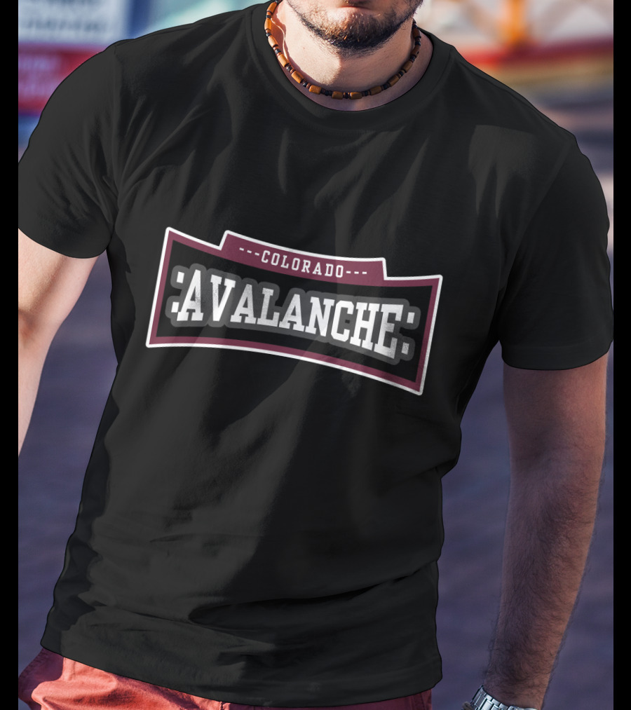 Colorado Avalanche Bold NHL Team Graphic For Fans T-Shirt