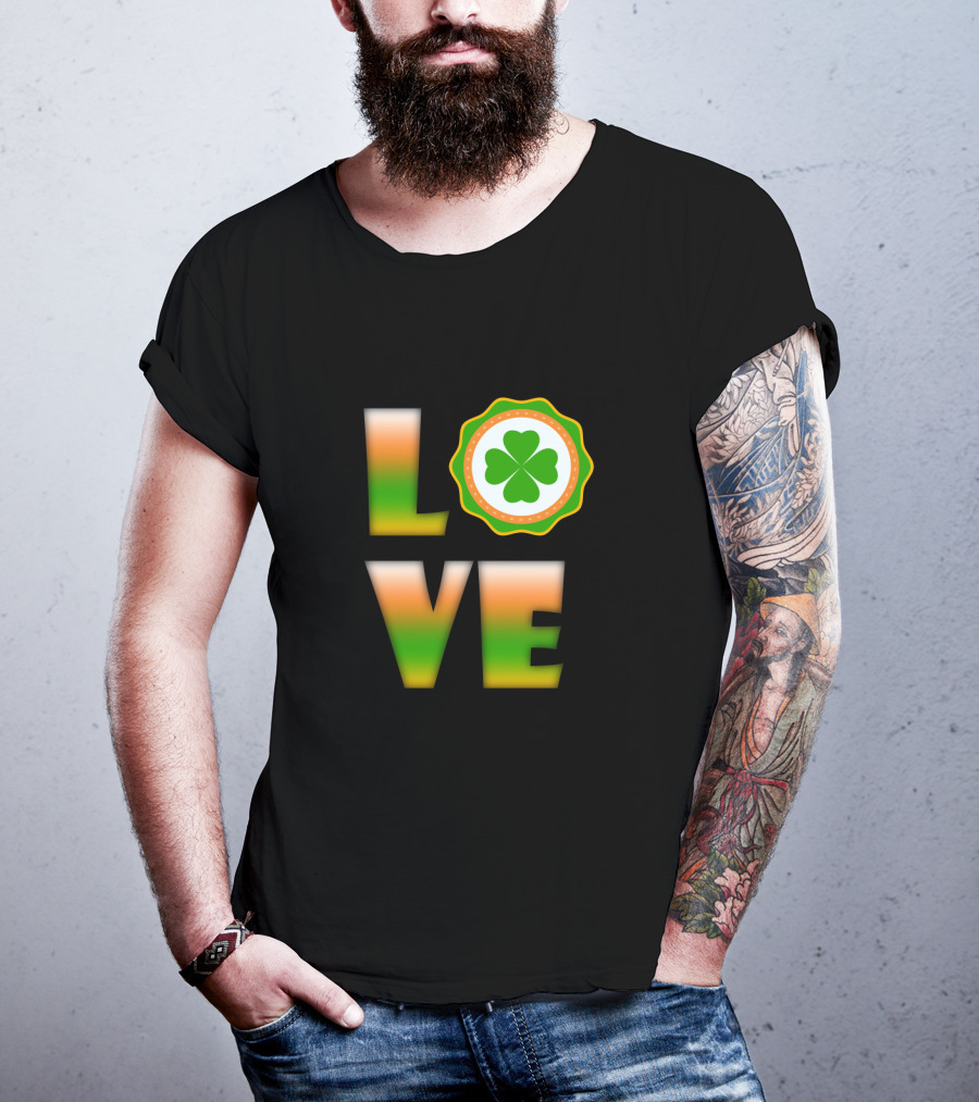 Love Irish Clover St. Patrick's Day T-Shirt