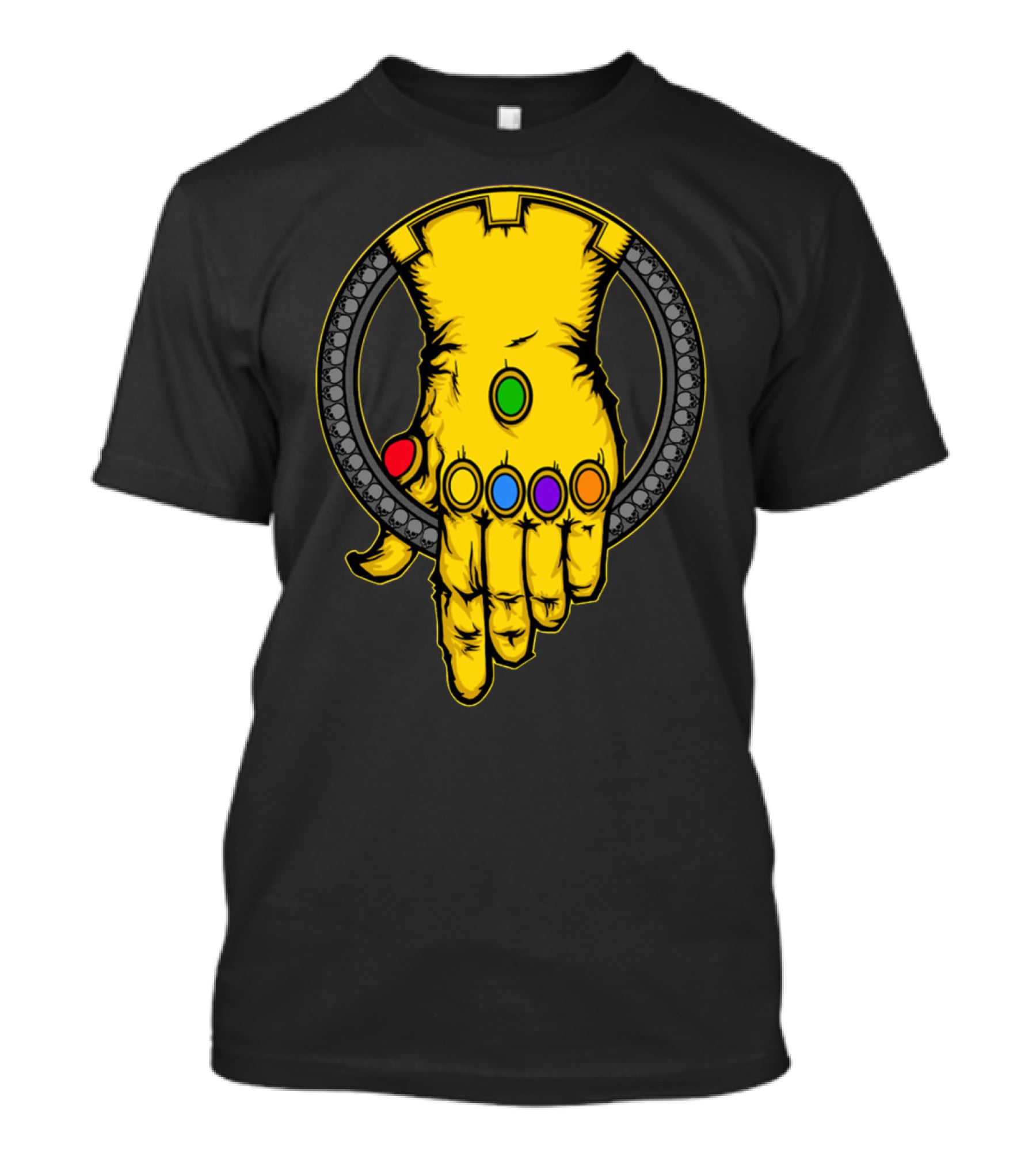 Thanos Infinity Gauntlet With Six Colorful Infinity Stones Iconic T-Shirt