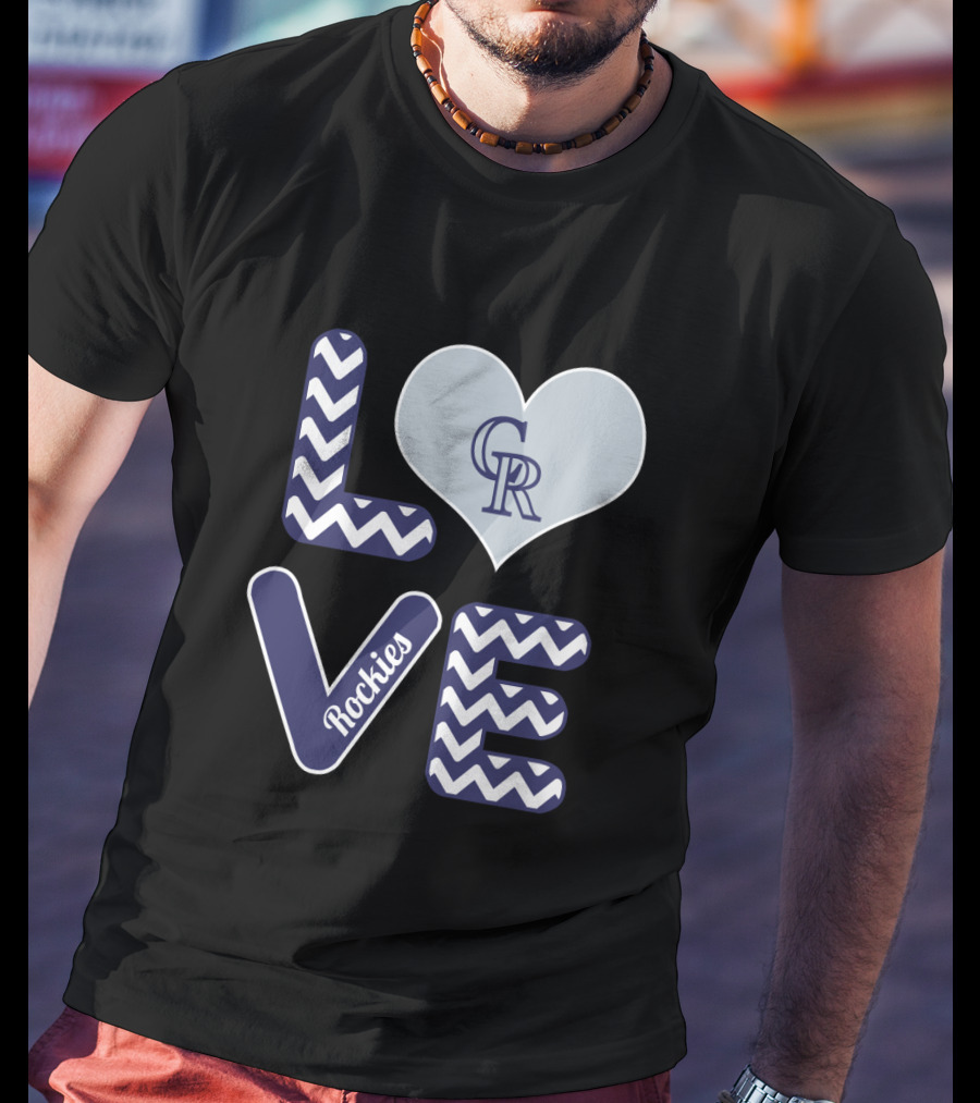 Love Colorado Rockies Heart T-Shirt