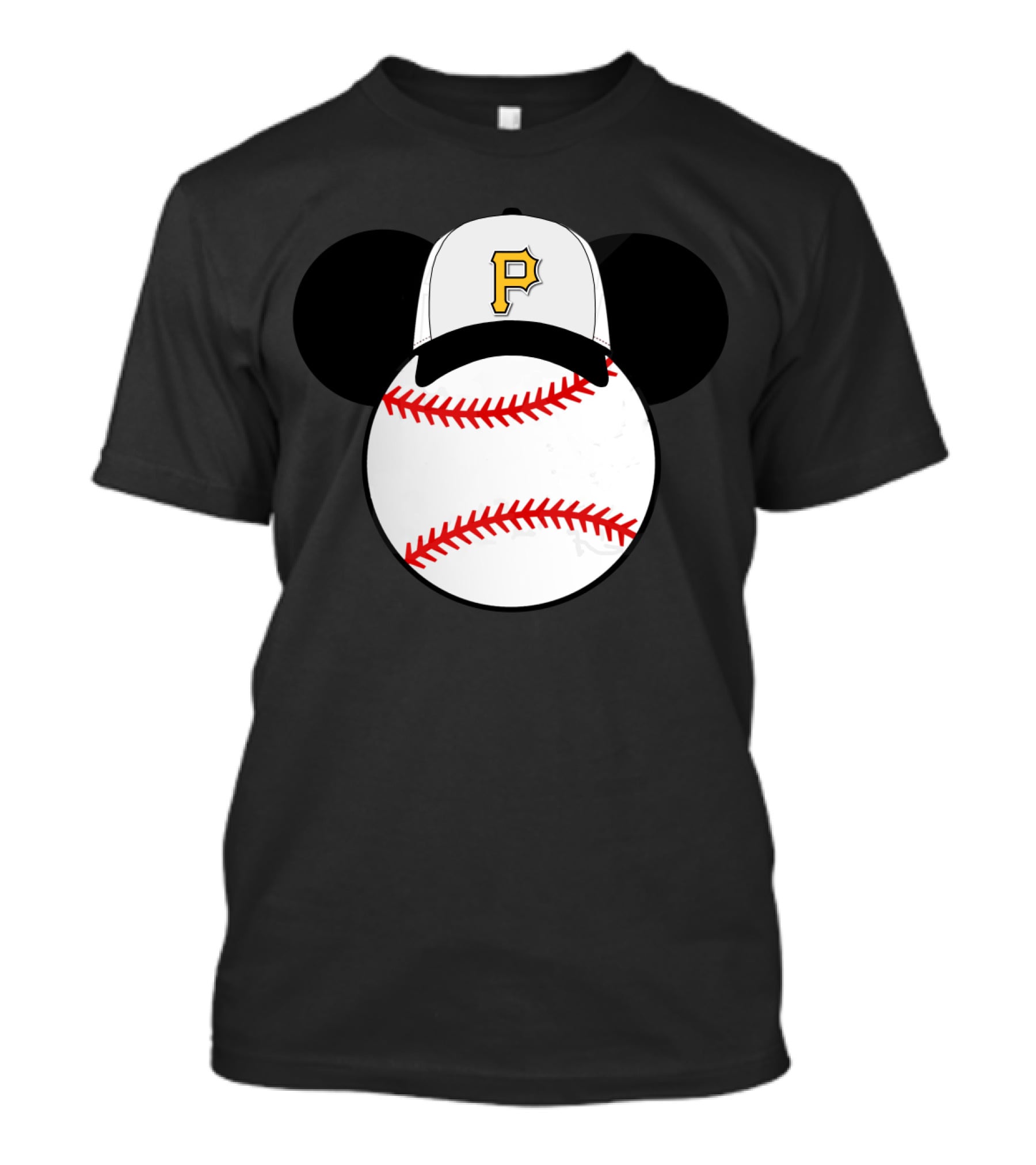 Pittsburgh Pirates Mickey Mouse Baseball Cap T-Shirt