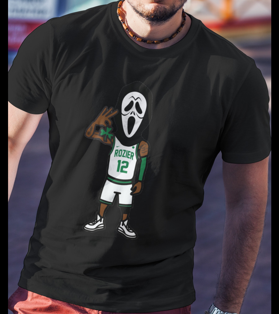 Scary Terry Rozier 12 Basketball Scream Mask Celtics Style T-Shirt