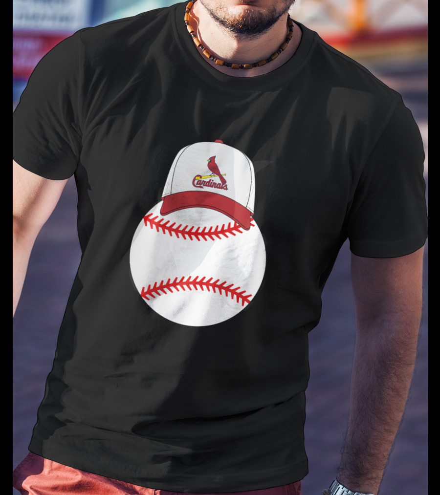 St Louis Cardinals Baseball With Mickey Ears T-Shirt