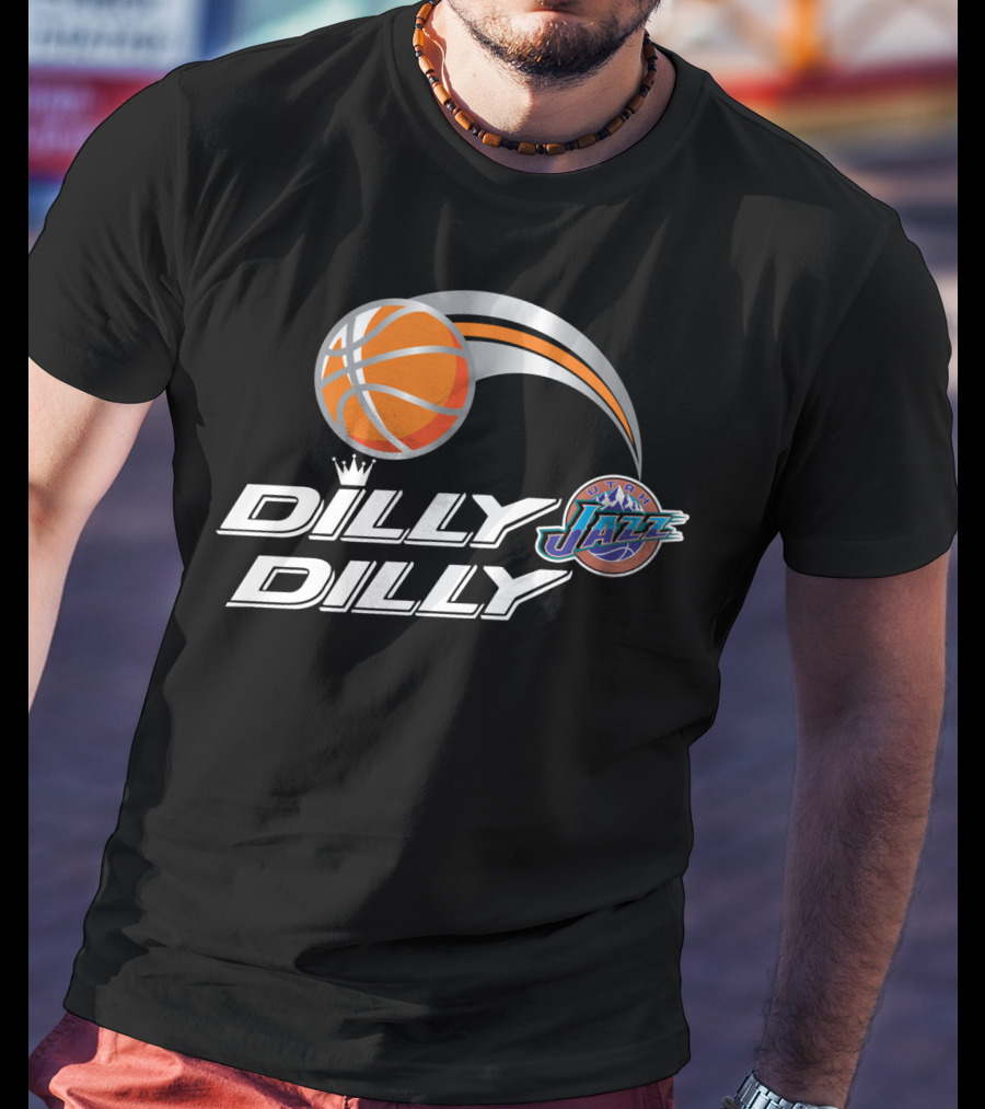 Dilly Dilly Utah Jazz Basketball Logo Swoosh T-Shirt