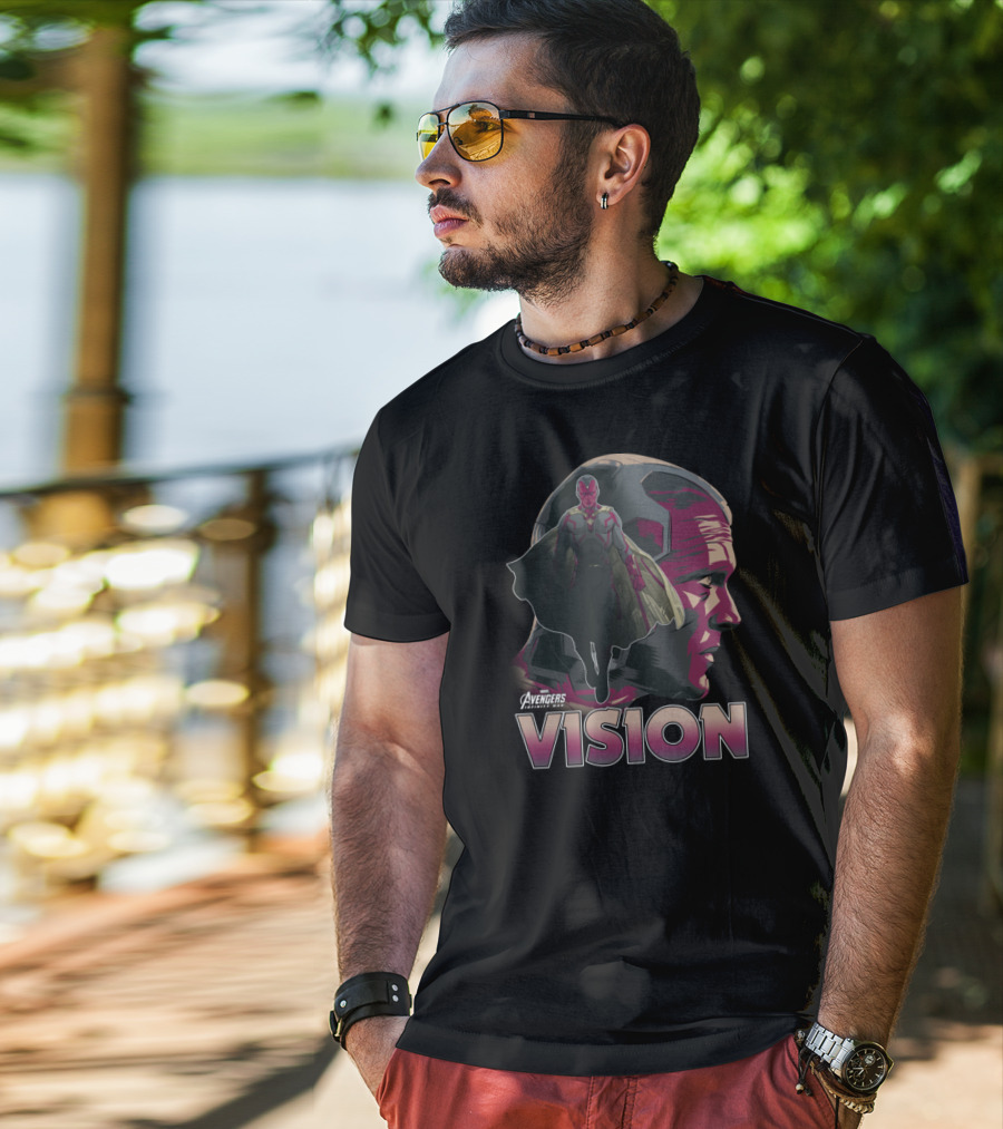 Avengers Vision Profile Infinity War T-Shirt