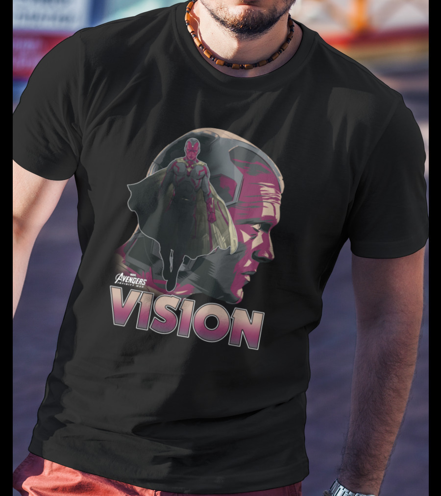 Avengers Vision Profile Infinity War T-Shirt