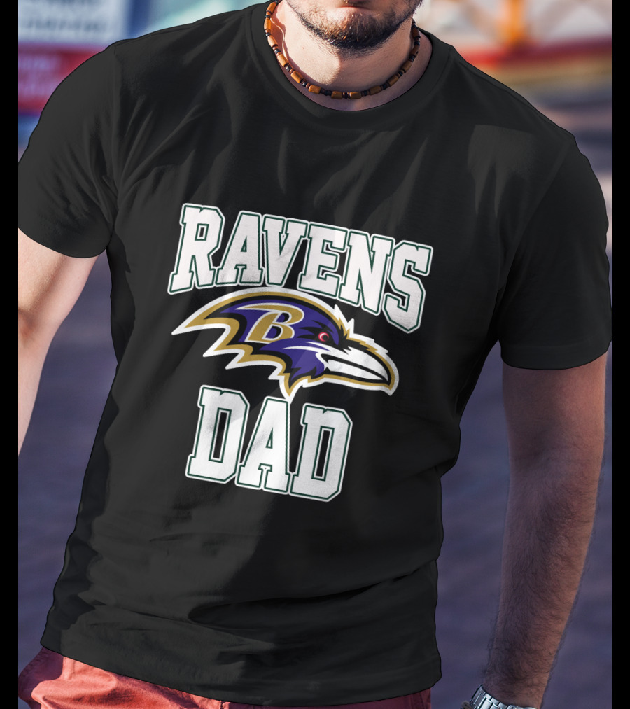 Ravens Dad Baltimore Football Fathers Day Gift T-Shirt