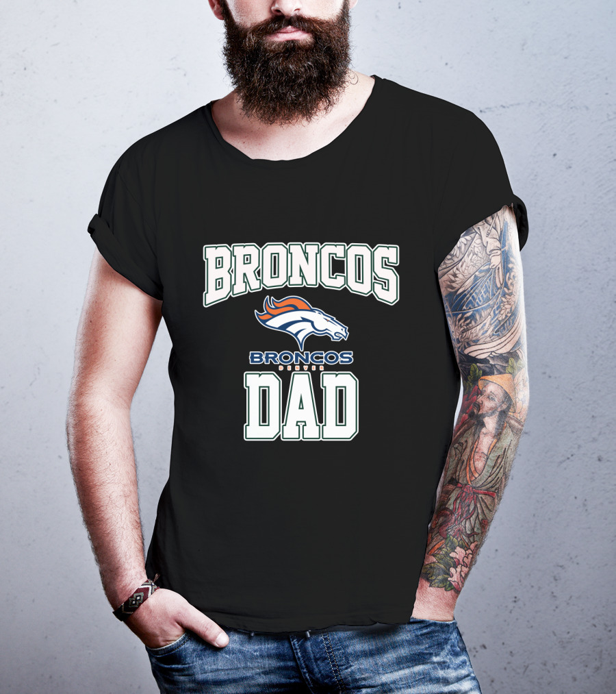 Broncos Dad Denver Fathers Day T-Shirt