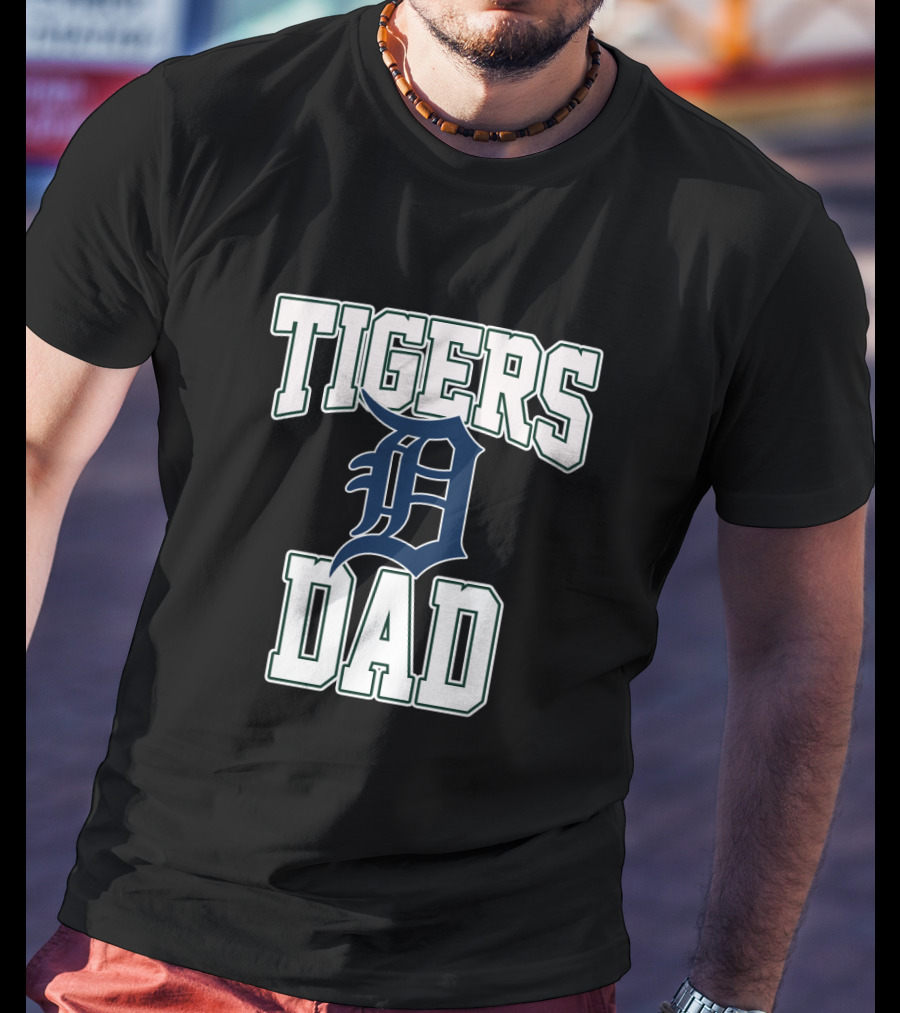 Tigers Dad Detroit Baseball Fan T-Shirt