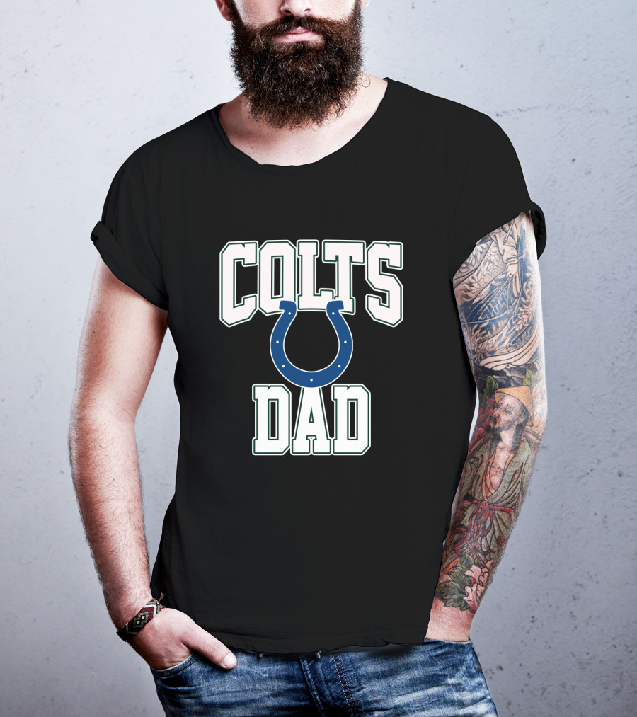 Indianapolis Colts Dad Football Fan Father’s Day T-Shirt