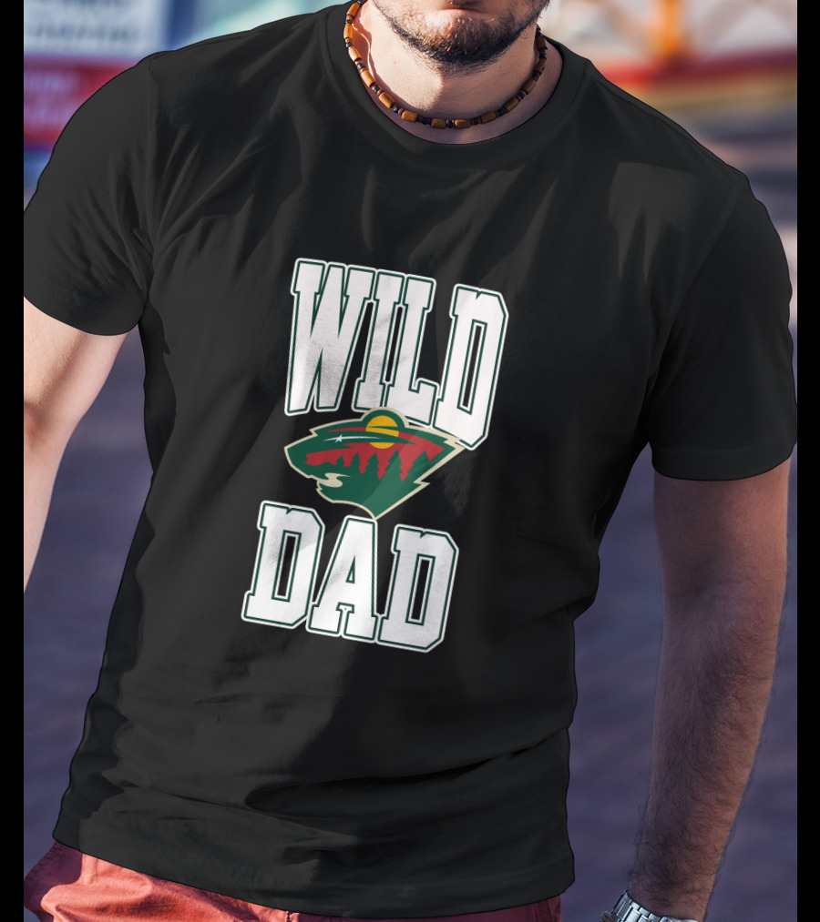 Minnesota Wild Dad Hockey Fan Tribute Team T-Shirt