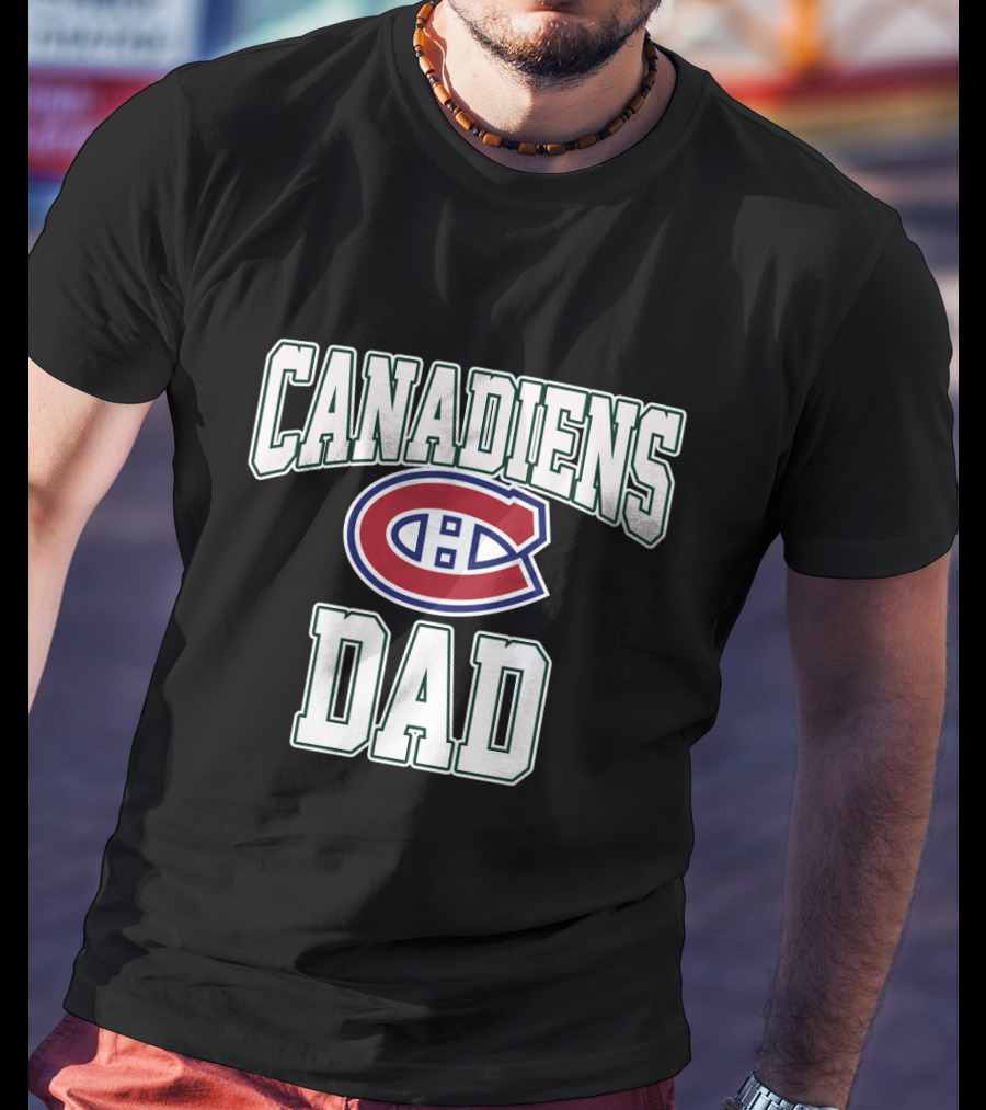 Montreal Canadiens Dad Hockey Logo Fan Gear T-Shirt