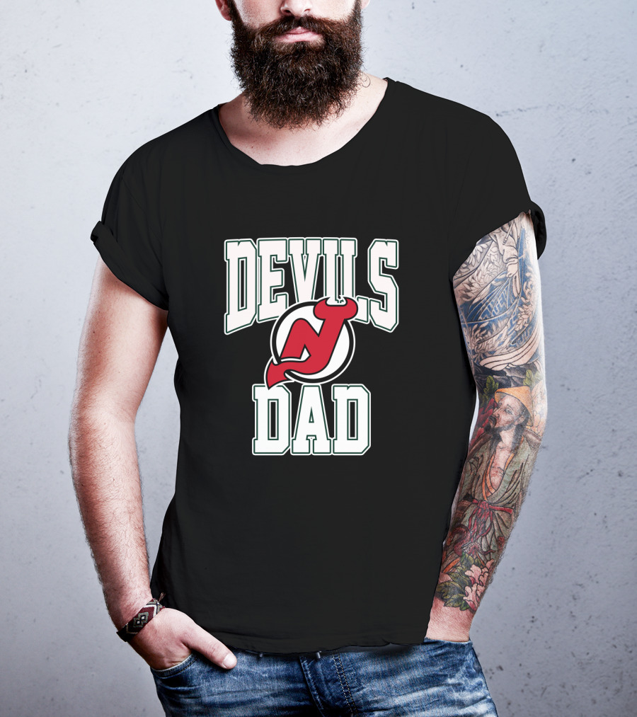New Jersey Devils Dad Father's Day T-Shirt
