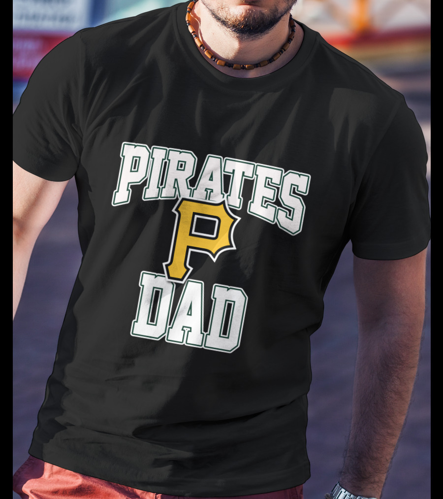 Pirates P Dad Pittsburgh Pirates Fathers Day Gift T-Shirt