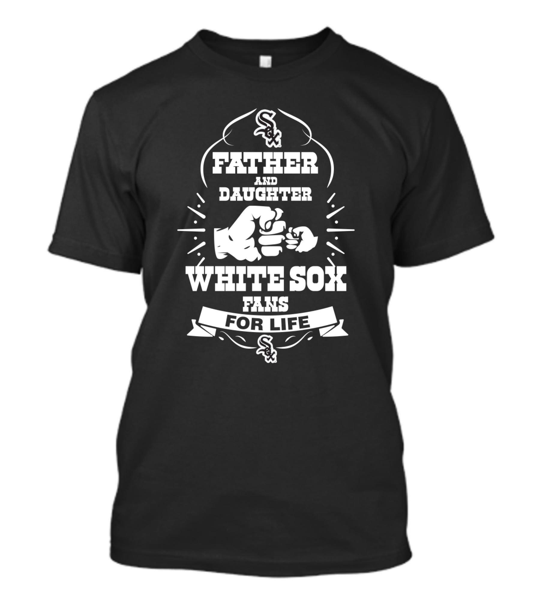 Chicago White Sox Father And Daughter Fans For Life T-Shirt
