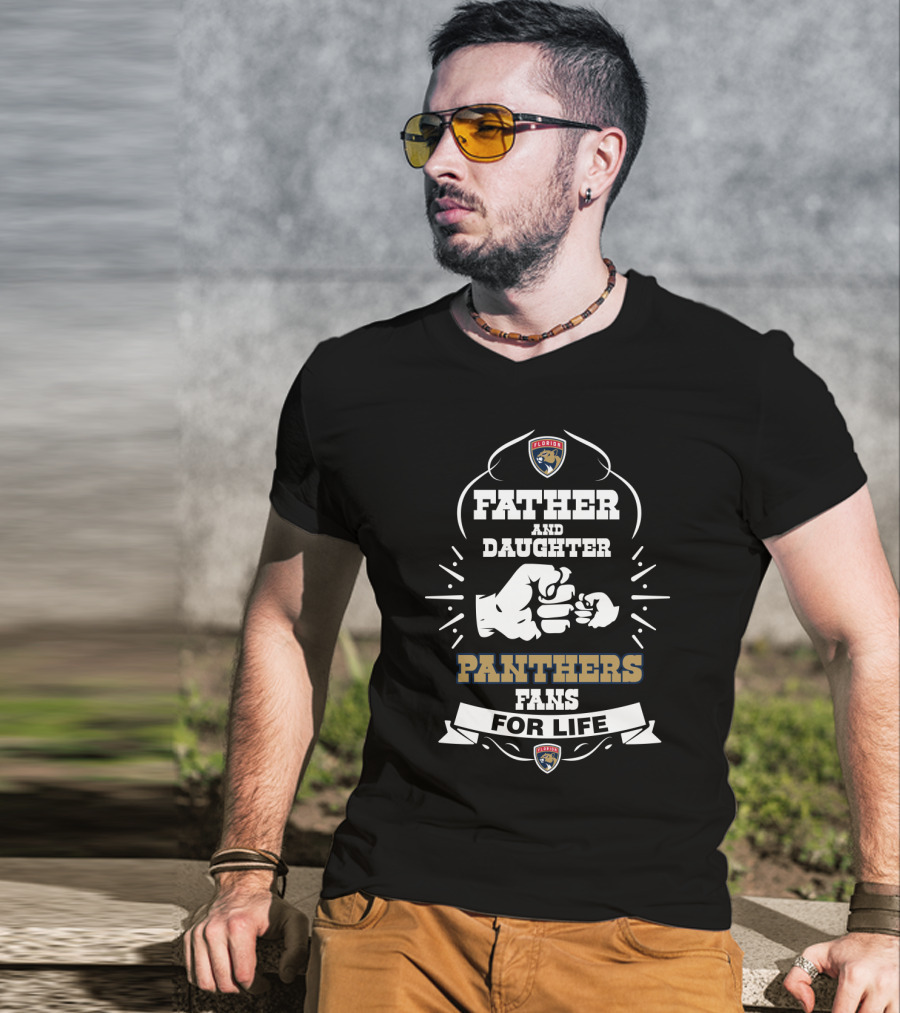 Florida Panthers Father And Daughter Fans For Life T-Shirt
