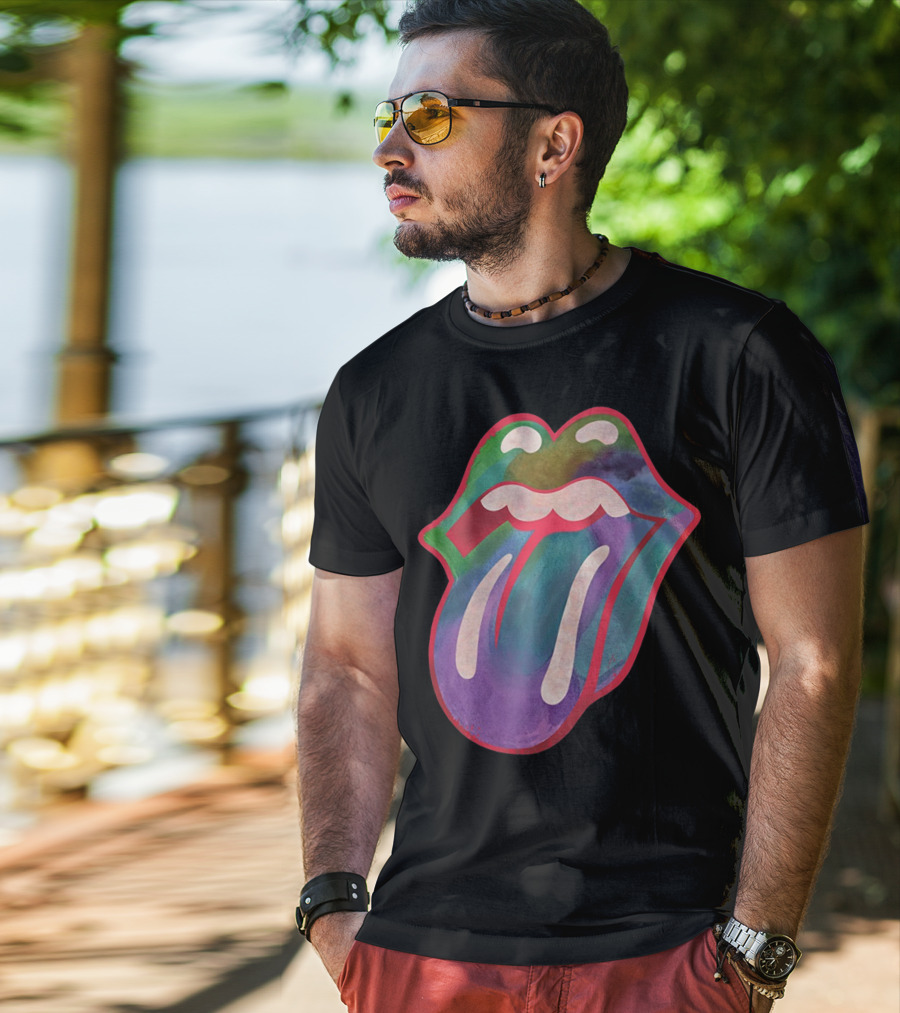 The Rolling Stones Multicolor Tongue T-Shirt