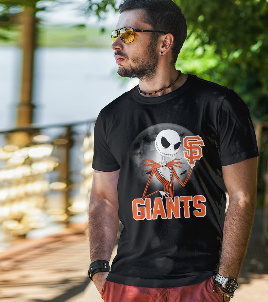 Jack Skellington San Francisco Giants Halloween T-Shirt