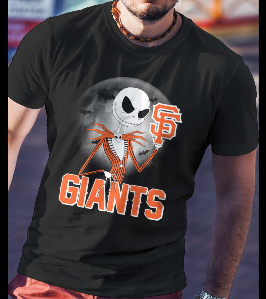 Jack Skellington San Francisco Giants Halloween T-Shirt