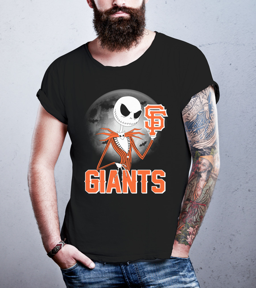 Jack Skellington San Francisco Giants Halloween T-Shirt