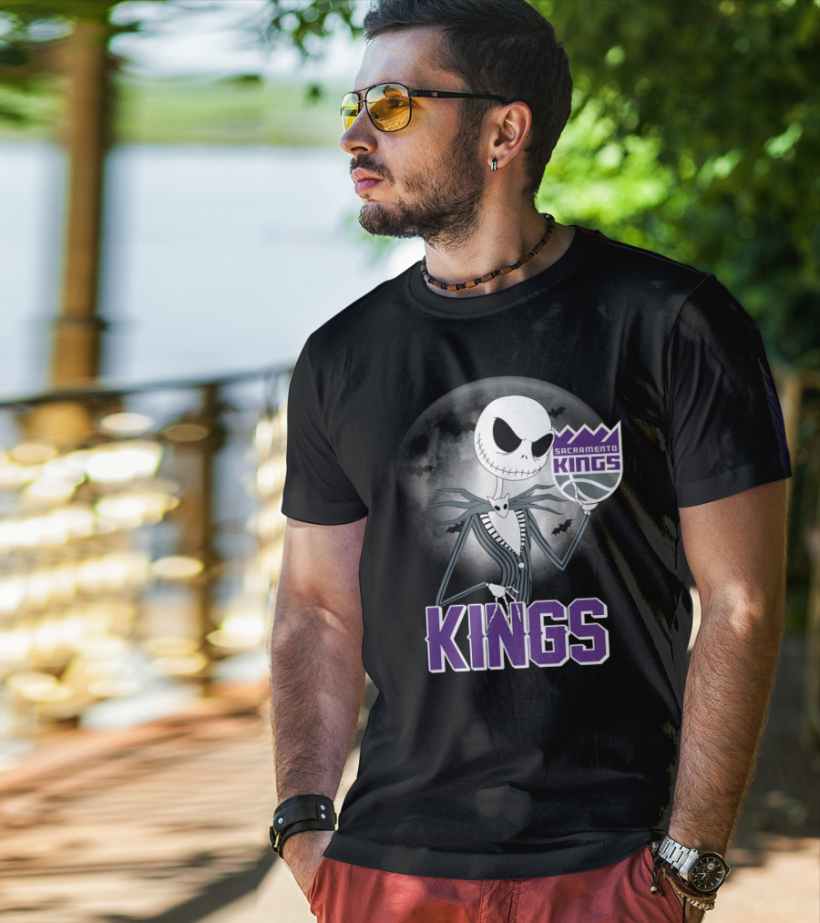 Kings Halloween Jack Skellington Sacramento T-Shirt
