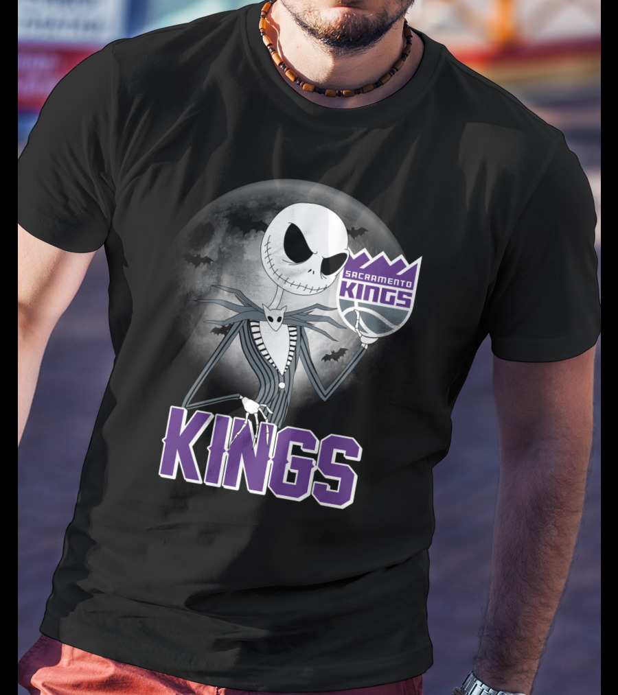 Kings Halloween Jack Skellington Sacramento T-Shirt