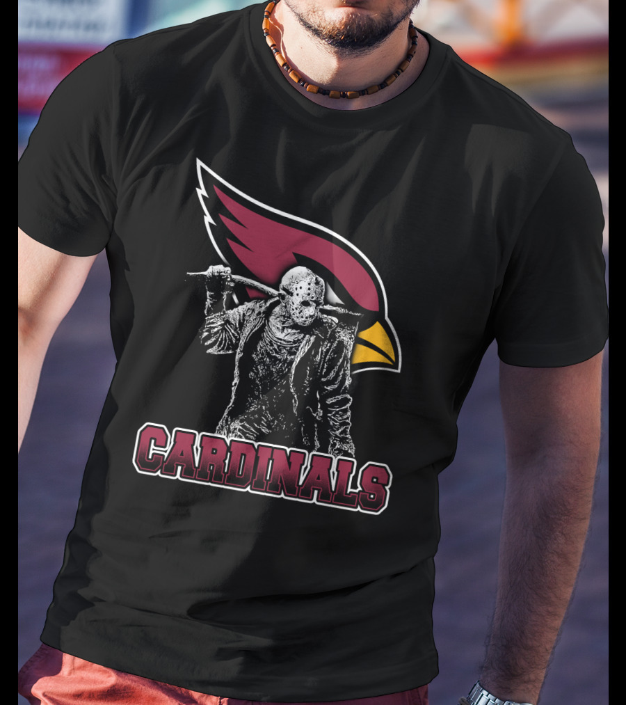 Jason Voorhees Cardinals Fans Arizona T-Shirt