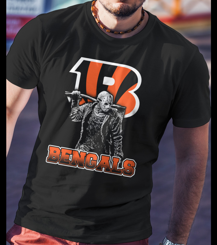 Jason Voorhees Cincinnati Bengals Logo Bengals T-Shirt