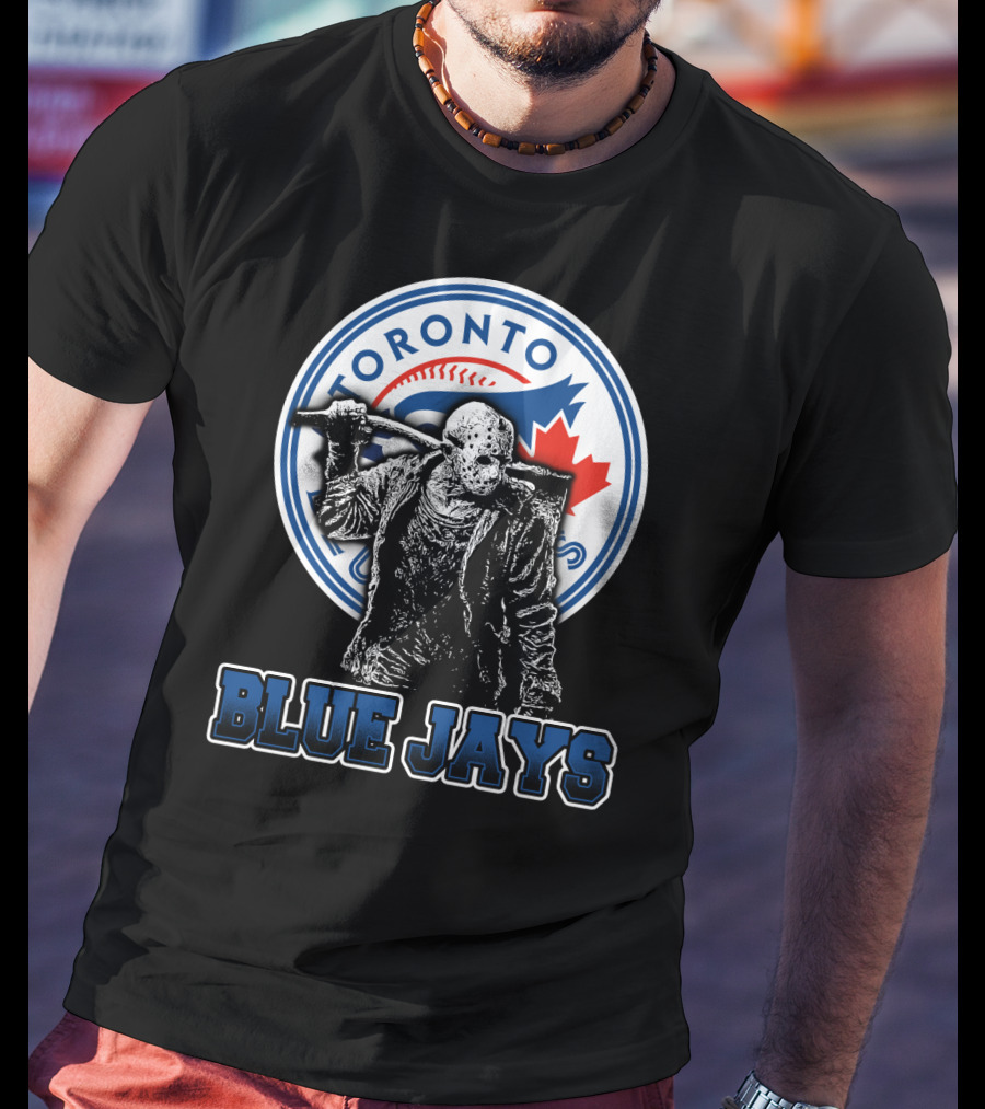Jason Voorhees Toronto Blue Jays Crossover With Iconic T-Shirt