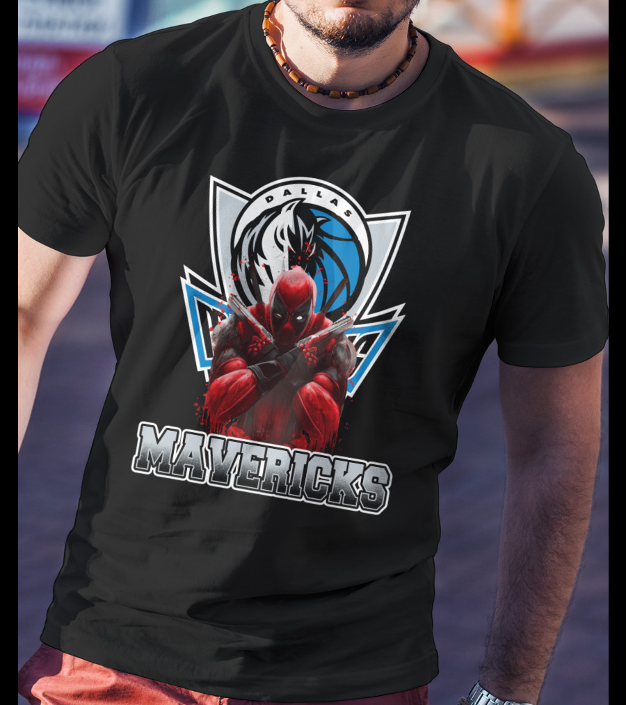 Dallas Mavericks Deadpool Crossover T-Shirt