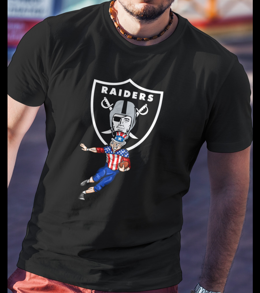 Raiders Uncle Sam 4Th Of July Football Oakland T-Shirt